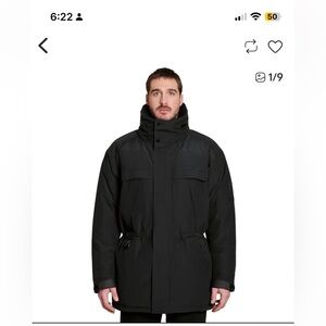 Men's Black Insulated Ski Jacket